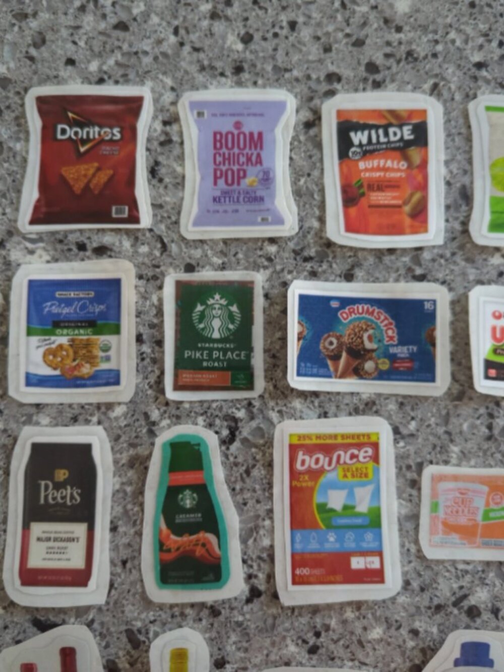 Handmade Grocery Stickers for Junk Journaling, Scrapbooking, etc. - Picture 3 of 5